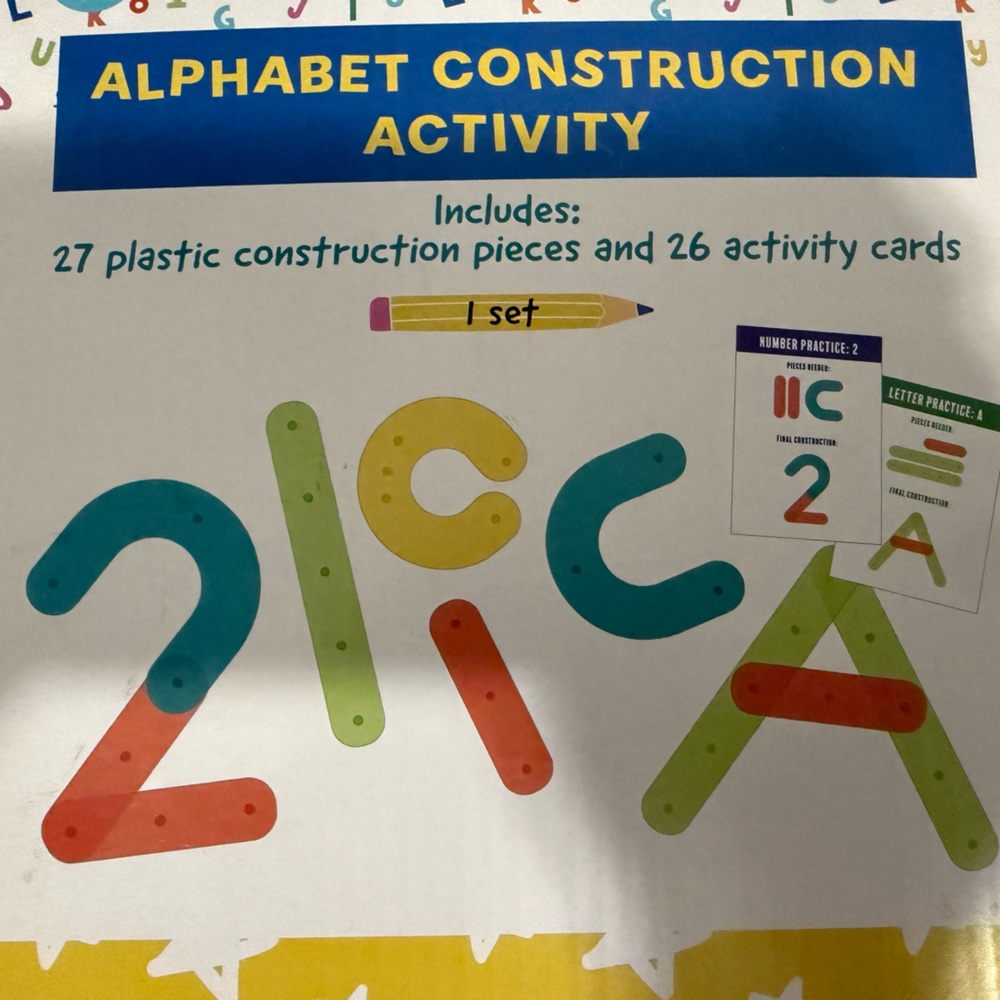 Alphabet construction activity